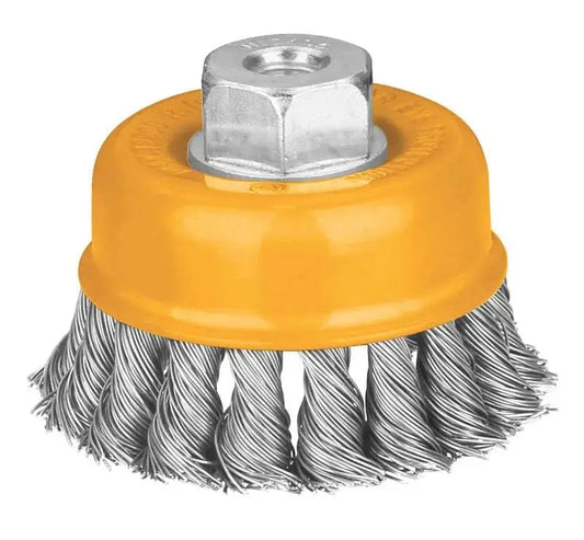 Spazzola a tazza con mazzetti ritorti ingco diverse misure Spazzole INGCO   