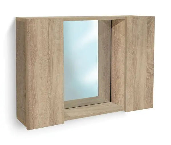 Specchiera bagno cm. 60x13x41h rovere nordico Componenti di arredo bagno Hobby Shop Solution   