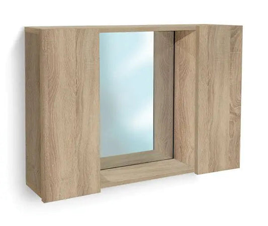 Specchiera bagno cm. 60x13x41h rovere nordico Componenti di arredo bagno Hobby Shop Solution   