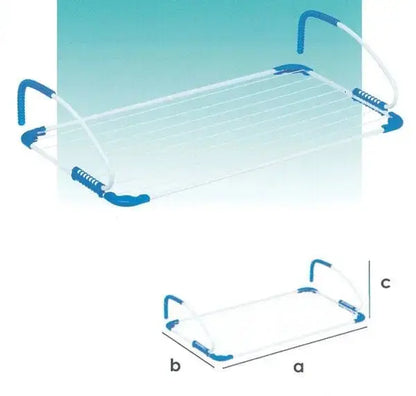 Stendi balcone brezza cm.185x56x30 Stendibiancheria GIMI-VILEDA   
