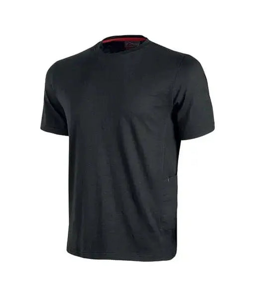 T-shirt black carbon tg (s ad 2xl) T-shirt e polo U-POWER   