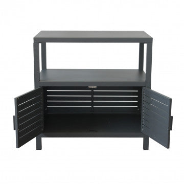Mobiletto in alluminio verniciato - Dimensioni 90x55x90 cm - Antracite