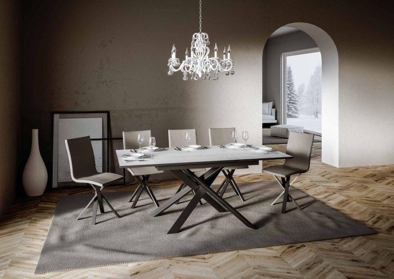 Ausziehtisch Ganty in elegantem Anthrazit