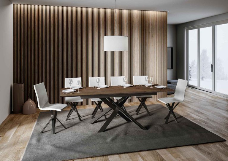 Table extensible Ganty aux élégantes variations de couleurs