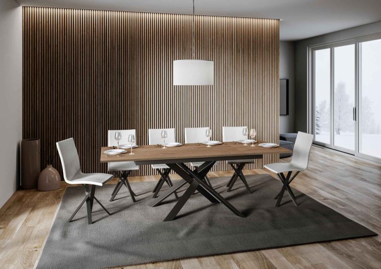 Table extensible Ganty aux élégantes variations de couleurs