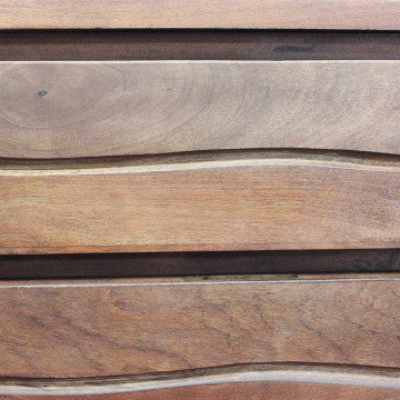 Mobile in acacia e metallo, dimensioni 180x45x80 cm, colore marrone