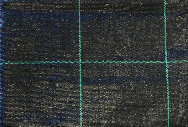 Schwarze Mulchfolie 210x100m - mit Quadraten, 100g/m² für Gemüsegarten, Gewächshaus und Garten