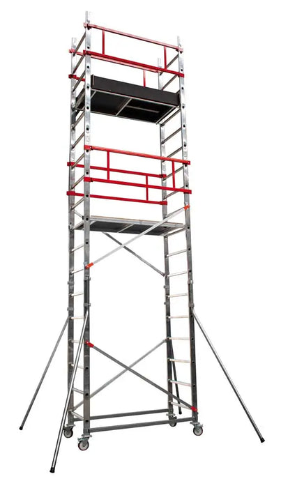 Torre Mobile Professionale in Alluminio 1,3MT – Altezza Operativa 3,30 m