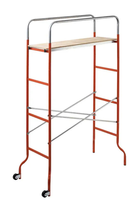 Trabattello in Acciaio Verniciato con Piano in Legno – Altezza 212 cm