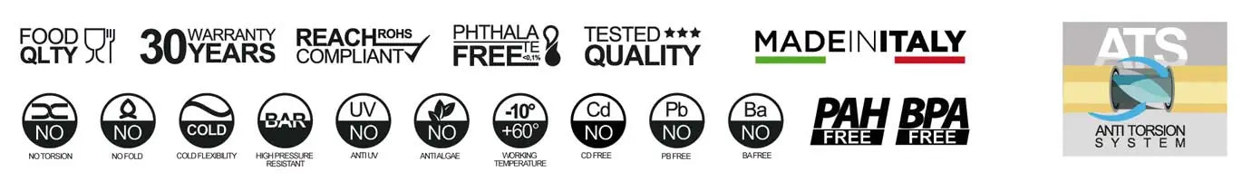 Tubo TricoTop 6 Strati Ø15 mm x 50 m – Grigio/Giallo Anti Torsione