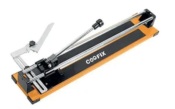 Tagliapiastrelle professionale 600 mm Coofix per tagli dritti e diagonali su ceramica, porcellana e vetro, spessore massimo 14 mm.