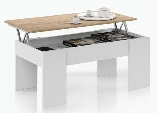 Tavolinetto sogggiorno 100x50x45h canadian bianco Tavolini da salotto FORES   