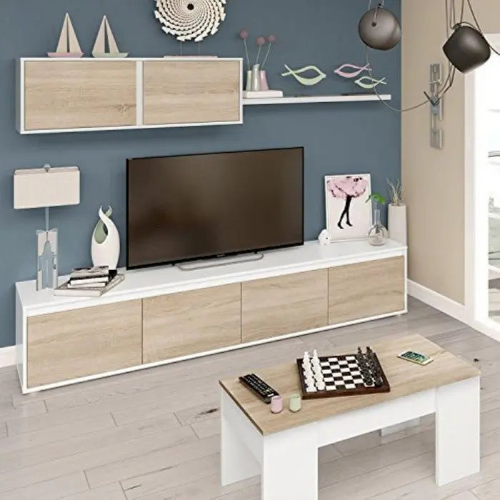 Tavolinetto sogggiorno 100x50x45h canadian bianco Tavolini da salotto FORES   