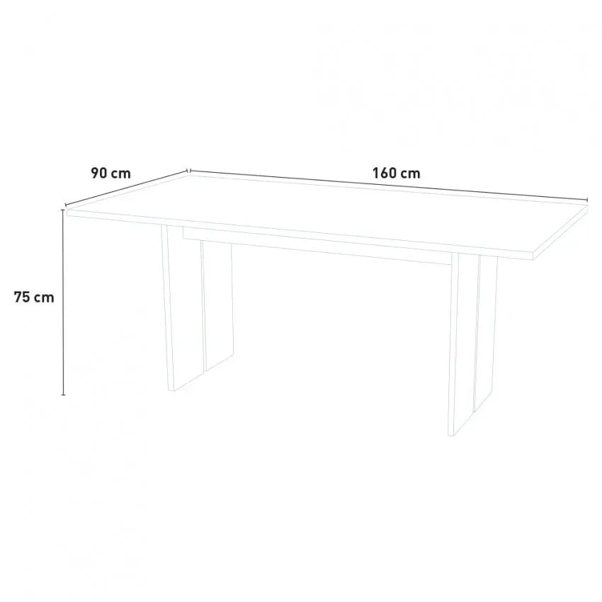 Tavolo moderno in design BOLOGNA - Colore bianco lucido Tavoli Italy Web forniture   
