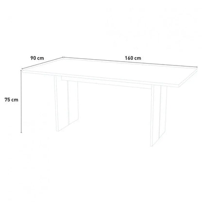 Tavolo moderno in design BOLOGNA - Colore bianco lucido Tavoli Italy Web forniture   