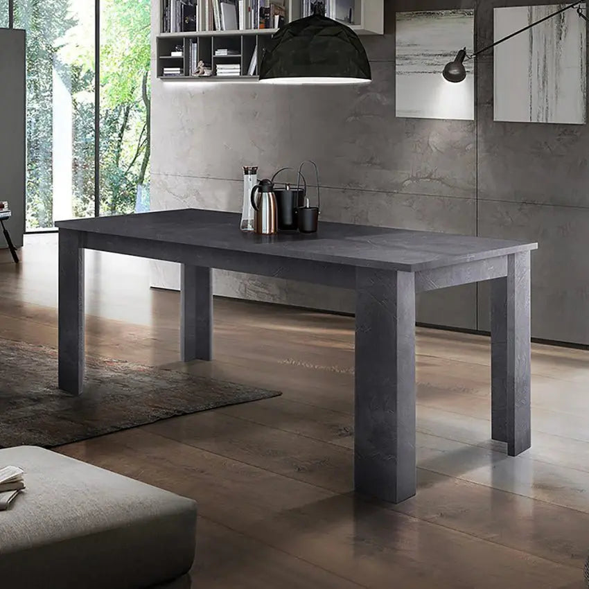 Tavolo Allungabile JESI 160 - Design Moderno Ardesia Tavoli Italy Web forniture   