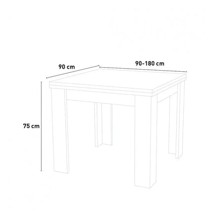 Tavolo allungabile JESI con design moderno Bronx Tavoli Italy Web forniture   