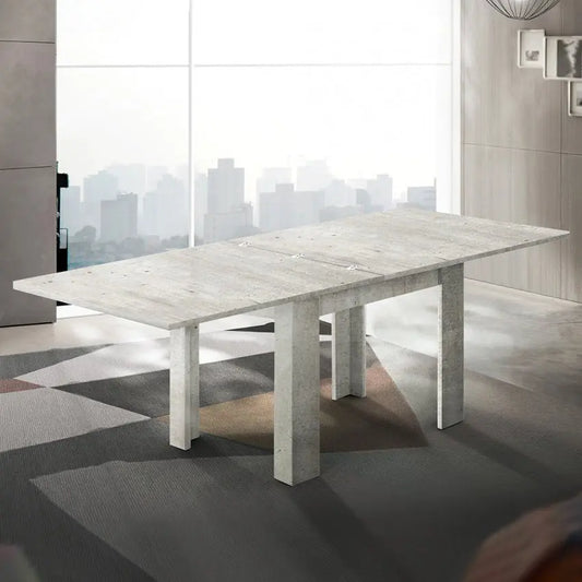Tavolo Jesi a Libro Allungabile dal Design Moderno in Cemento Tavoli Italy Web forniture   