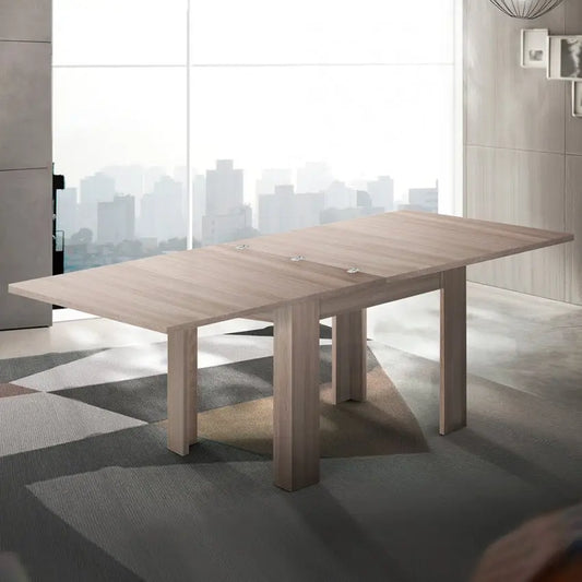 Tavolo Allungabile a Libro Design Moderno Olmo Perla JESI Tavoli Italy Web forniture   