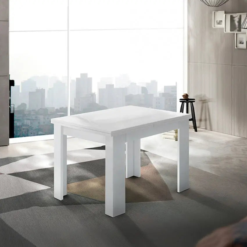 Tavolo Jesi Allungabile Moderno - Design Bianco Lucido a Libro Tavoli Italy Web forniture   