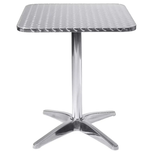 Tavolo a Colonna Waterproof: Acciaio e Alluminio, cm 60x60x70 Tavoli da giardino Hobby Shop Solution   