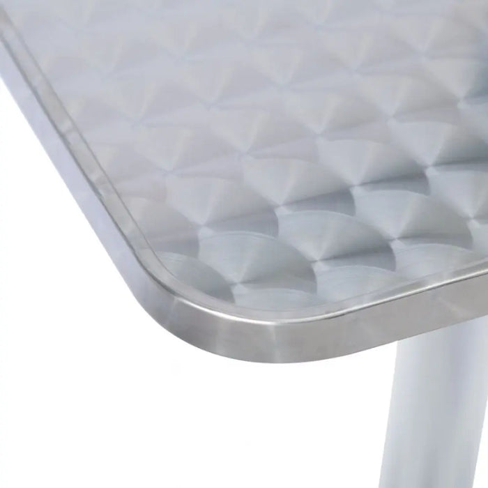 Tavolo a Colonna Waterproof: Acciaio e Alluminio, cm 60x60x70 Tavoli da giardino Hobby Shop Solution   