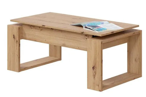 Tavolo da caffè elevabile Rovere Nodi Tavolini da salotto Hobby Shop Solution   