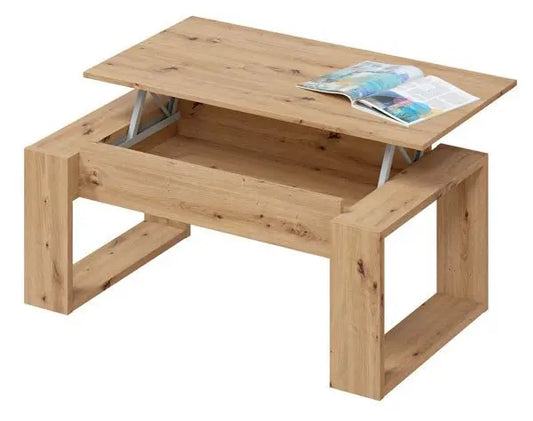 Tavolo da caffè elevabile Rovere Nodi Tavolini da salotto Hobby Shop Solution   