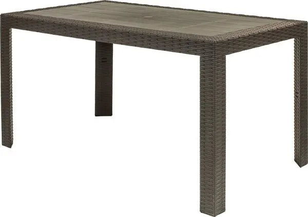 Tavolo da esterno in resina urano rettangolare 140x80 4 colori Tavoli da giardino ARETA ESPRESSO  