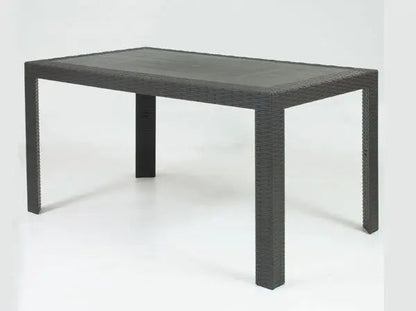 Tavolo da esterno in resina urano rettangolare 140x80 4 colori Tavoli da giardino ARETA ANTRACITE  