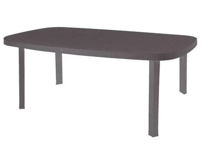 Tavolo in plastica ulisse 180x85 tre colori Tavoli da giardino DIMAPLAST ANTRACITE  