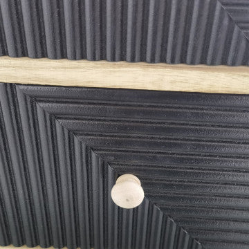 Mobiletto in legno con 4 cassetti, 34x25x77 cm, peso 4,7 kg