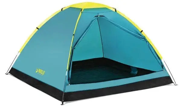 Tenda campeggio 3 posti cm 210X210X130 con telo in poliestere 180T, apertura con zanzariera e tasca interna, ideale per escursioni outdoor.