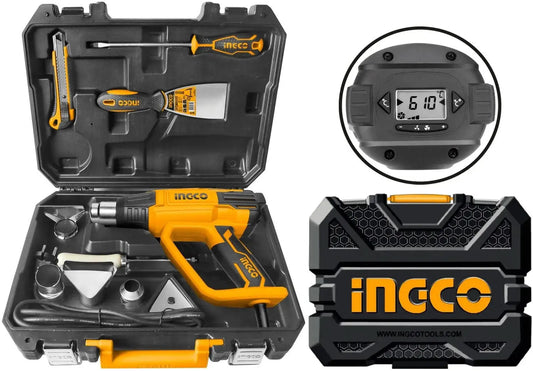 Termosoffiatore incgo pro 2000w con valigetta e accessori ingco Termosoffiatori INGCO   