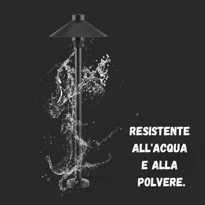 Piantana LED Giardino 7W 3000K IP65 resistente all'acqua e alla polvere. Ideale per uso esterno in tutte le stagioni.