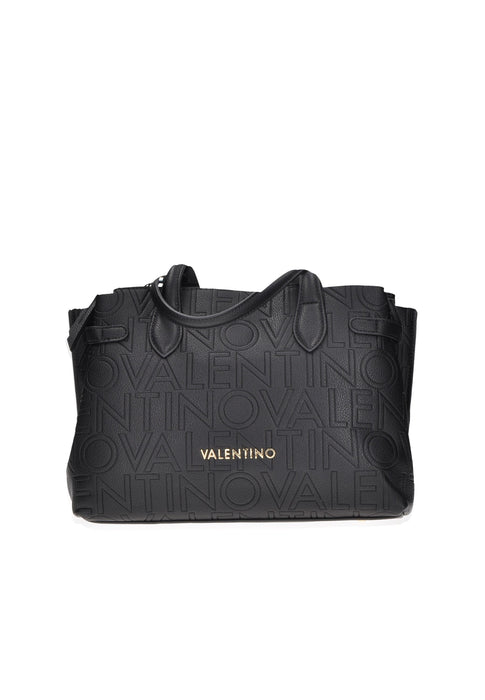 Borsa A Mano Pansy In Ecopelle Valentino Bags Con Chiusura Magnetica E Cerniera Due Tracolle 33x25x15 Cm