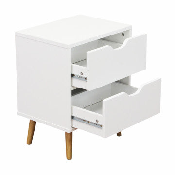 Comodino in legno con struttura massiccia, dimensioni 40x30x50,5 cm