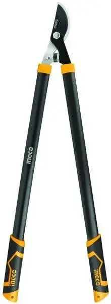 Troncarami becco curvo 710mm Ingco con lama in acciaio al carbonio e rivestimento in teflon, ideale per giardinaggio e potatura precisa.