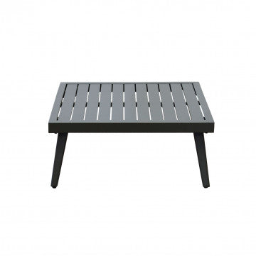 Tavolino modulare salotto struttura alluminio verniciato antracite 68x68x30