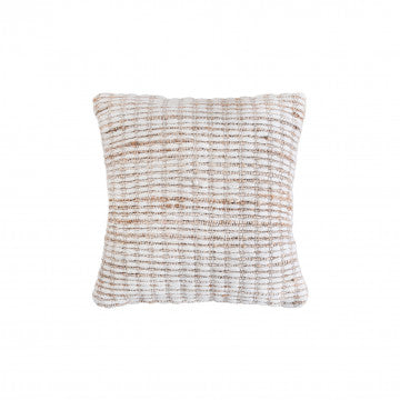 Cuscino in lana e juta avorio, quadrato 45x45 cm, altezza 8 cm