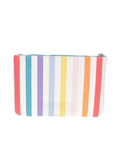 Pochette Mare Ibiza In Tessuto Con Chiusura A Cerniera Misure 32x22x2 Cm KUVE Ideale Per Spiaggia