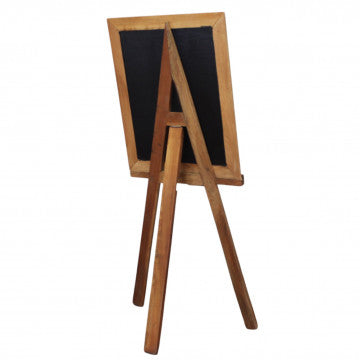 Lavagna in legno di mogano 50x10 cm con altezza regolabile 118-125 cm