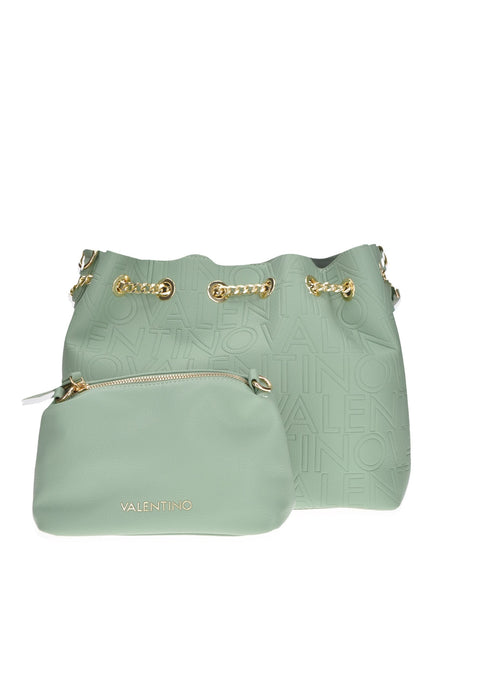 Valentino Bags Sacca Pansy Ecopelle Con Pochette Interna e Due Tracolle Tessuto ed Ecopelle Dimensioni 32x25x13 cm