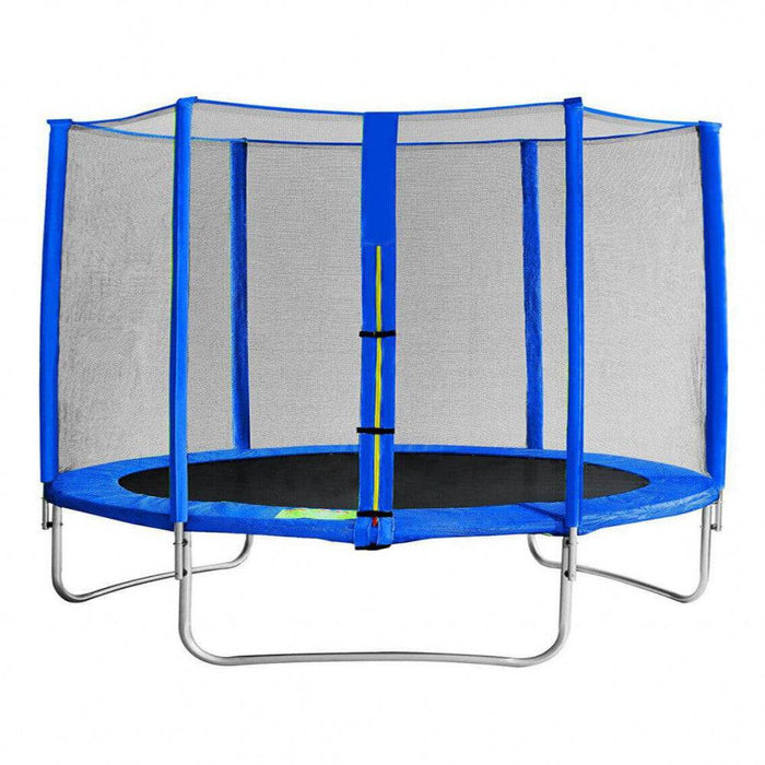 Trampolino Elastico Rete Acciaio Blu Ø 366 cm