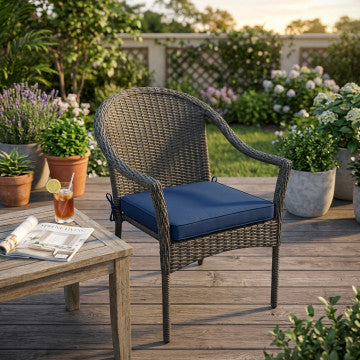 Cuscino seduta sfoderabile in poliestere idrorepellente 45x50 cm