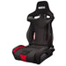 Sedile Racing Sparco R333 nero rosso frontale