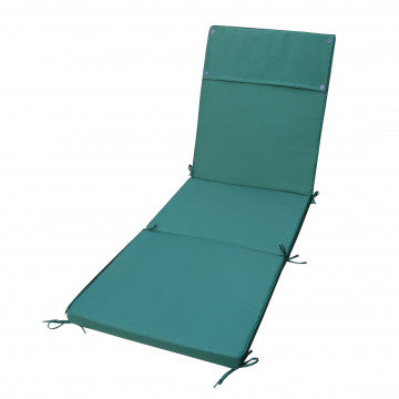 Cuscino lettino poliestere sfoderabile idrorepellente 59x194,5x4 cm