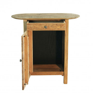 Mobiletto in pino riciclato, 75x35x76 cm, colore marrone, peso 15 kg