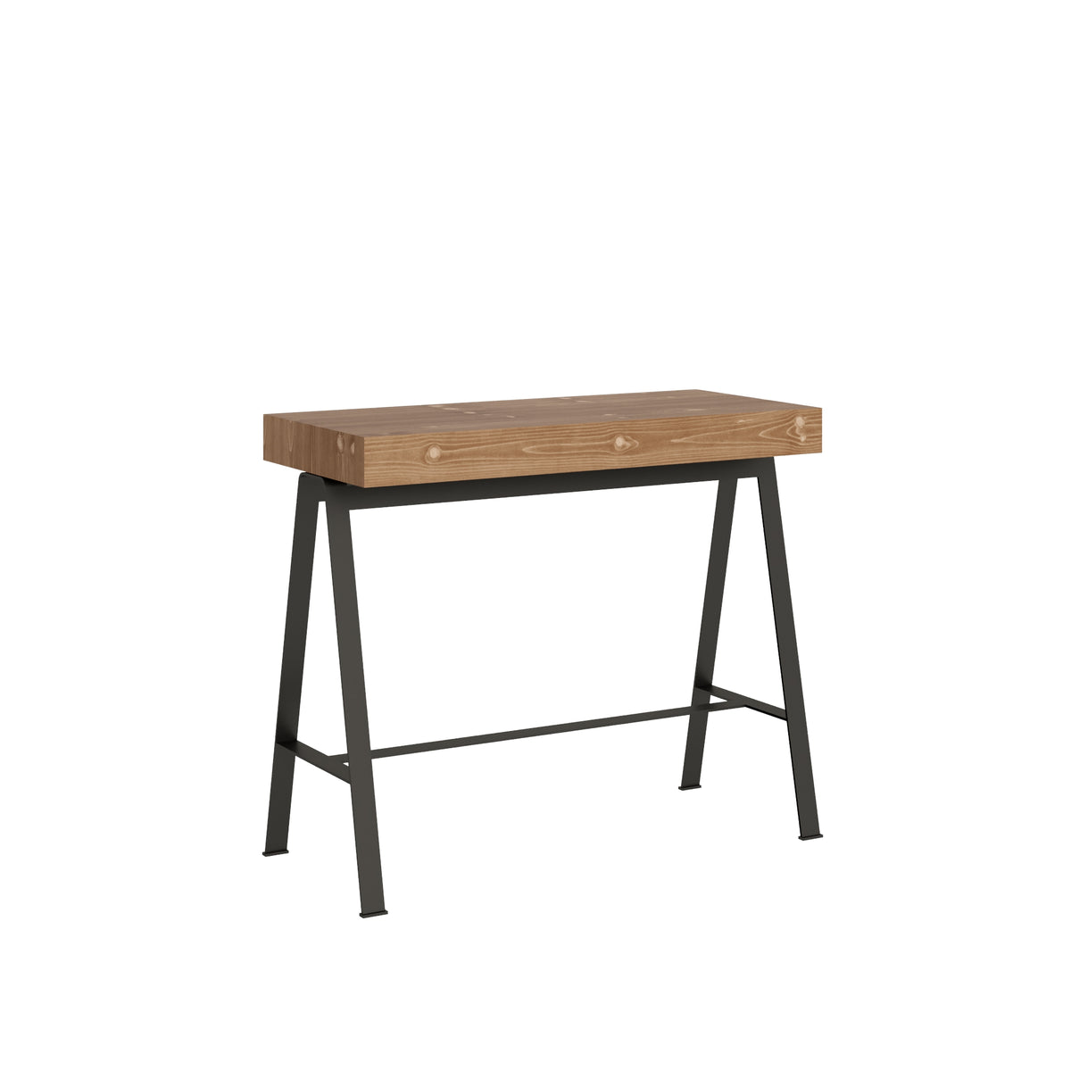 Consolle allungabile Iris Abete Tinto telaio Antracite Consolle Italy Hobby Shop Solution   