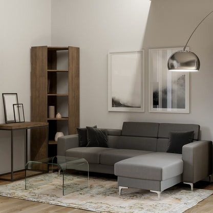 Librerie Angolari Kato A e B: Soluzioni Spaziali 60.3x204x60.3 cm Librerie made in italy Hobby Shop Solution Libreria A Noce 
